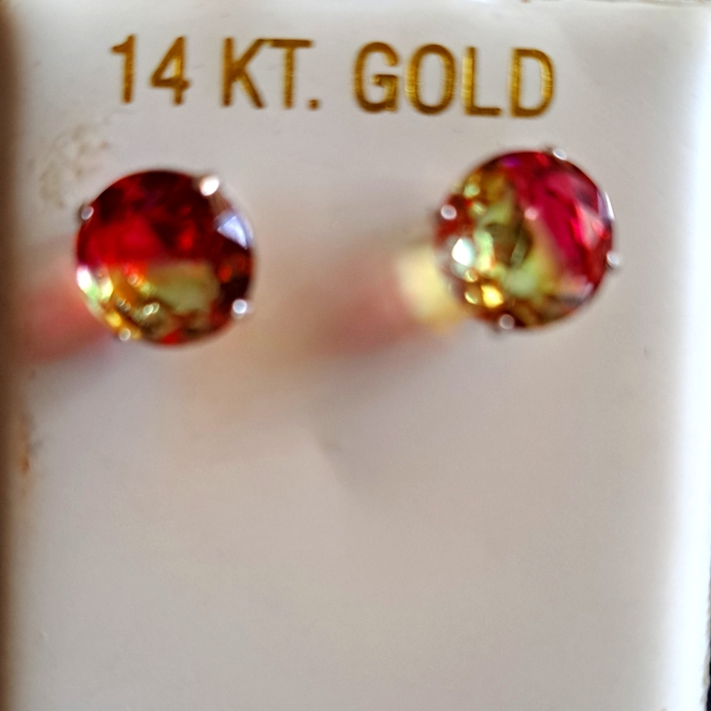 Earrings 10k Tourmaline